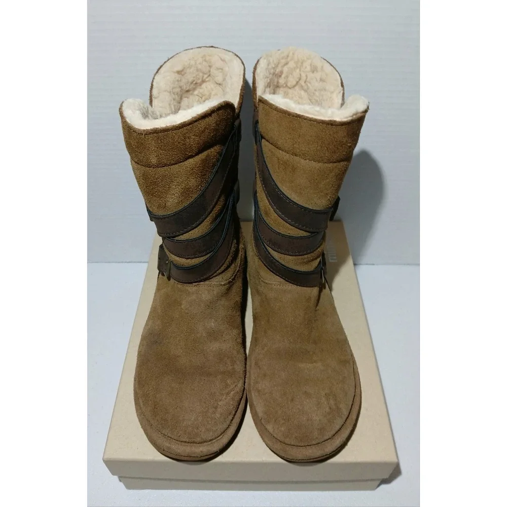 BearPaw Shelby 2012W Hickory II Women's Size 6 Wool Sheep‎ Skin #1398